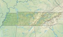 Location of South Holston Lake in Tennessee, USA.