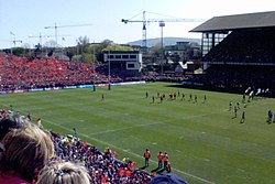 Un partido de rugby en el Lansdowne Road,2006