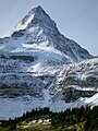 Mount Assiniboine seen from above Lake Magog