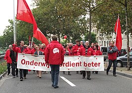 ACOD-delegatie tijdens een Europese manifestatie in september 2010.