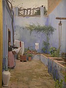 Santiago Rusiñol, El patio azul