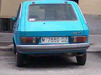 SEAT 127 serie II (traseira).