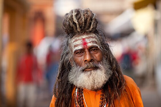 A Sadhu in Varanasi, India by Peboiton