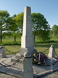 Le monument de Miloš Obrenović et des insurgés.