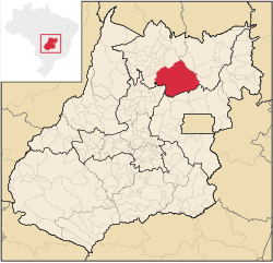 Localização de Niquelândia em Goiás