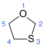 1-Oxa-3-thiacyclopentan (Hantzsch-Widman: 1,3-Oxathiolan)