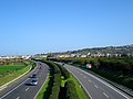 Die A20 Messina-Palermo motorweg.