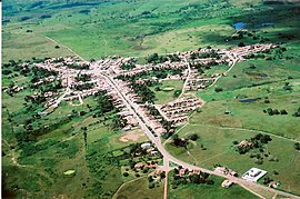 Vista aérea da sede do município em 2007