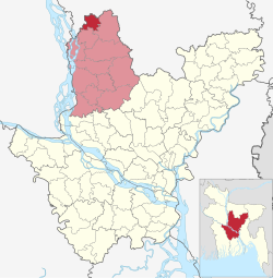 Location of Dhanbari