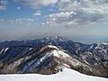 雪の塔ノ岳から大山