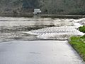 L'Aulne en crue au pont de Ty Men (7 février 2014).