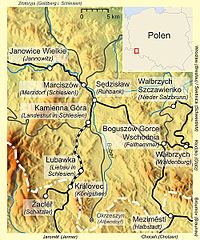 Mapa przebiegu linii kolejowej 299