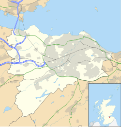 Mapa konturowa Edynburga