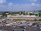 The main entrance of Białystok railway station.