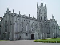 St. Paul's CNI Cathedral, Calcutta is one of the finest examples of Gothic Revival architecture in India.[171]