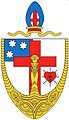 Coat of arms of the Anglican Diocese of Te Manawa o Te Wheke[86][87]