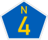 National route N4 shield