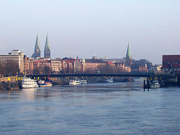 Uitzicht vanaf de Stephanibrug