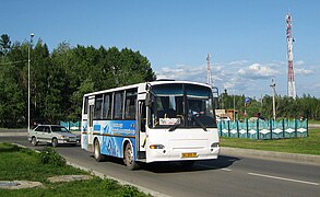 ПАЗ-4230, ранее работавший в Кургане, в Стрежевом