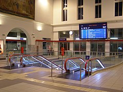 Halle des Villacher Hauptbahnhofs