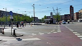 Overzicht over Mercatorplein (juli 2019)