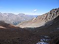 Vista dal Passo di Saènt, 2965 metri