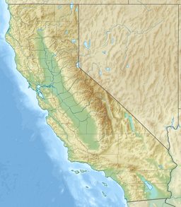 Location of Don Pedro Reservoir in California, USA.