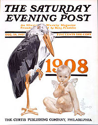 Cuberta para The Saturday Evening Post do 28 de decembro de 1907.