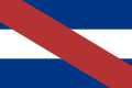 Bandera de Artigas usada por la Liga Federal entre 1815 y 1820.