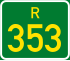 Regional route R353 shield