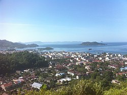 Panorama Kota Sibolga dari Tor Simarbarimbing