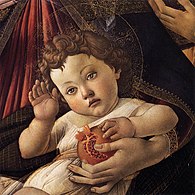 Madonna anori, Bottichelli suratining bir qismi, 1487-yil