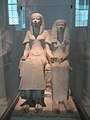 Room 4 - Limestone statue of a husband and wife, 1300-1250 BC