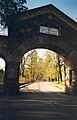 Main gate, entrance to Rozanystok. The church bell tower is framed in the arch.