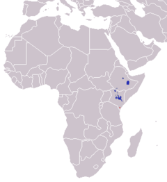 Distribuição geográfica da zebra-de-grevy.