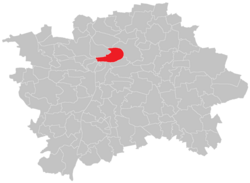 Location of Holešovice in Prague