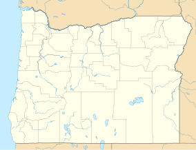 Map showing the location of Cape Perpetua