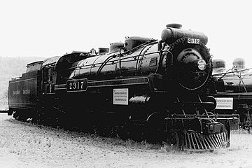 No. 2317 on static display at Steamtown U.S.A. in Bellows Falls, Vermont