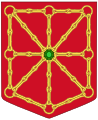 The fourth quarter of the Basque coat of arms once showed the linked chains of Navarre.