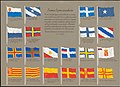 Proposed flags of Finland 1862–1918, compiled by Olof Eriksson.