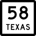 State Highway 58 marker