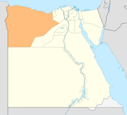 Matrouh Governorate on the map of Egypt