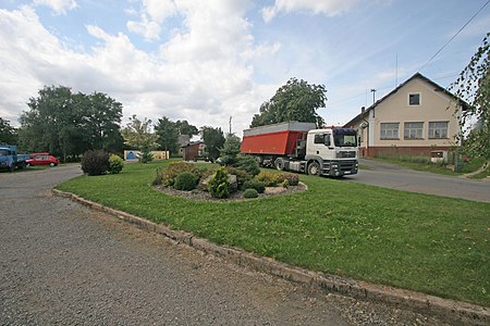 Centre du hameau de Licomělice.