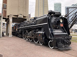 Canadian National Railway locomotive 6213 at the Toronto Railway Museum