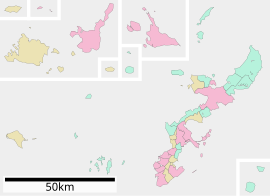 Sơ đồ hành chính tỉnh Okinawa