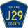 County Road J29 marker