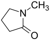 Strukturformel von N-Methyl-2-pyrrolidon