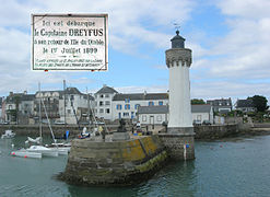 Retour du capitaine Dreyfus à Port-Haliguen, dans la baie de Quiberon.