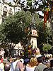 Monumento a Rafael Casanova o 11 de setembro en Barcelona.