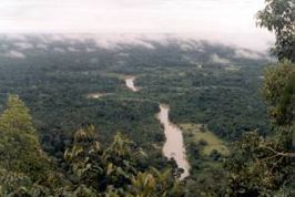 De rivier Moa in Nationaal park Serra do Divisor